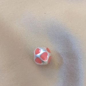 Pandora red heart charm